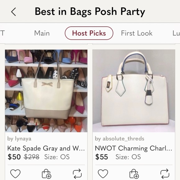 Kate Spade Gray and White Bag - Picture 11 of 14